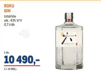 Metro Roku Gin ajánlat
