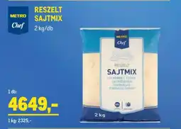Metro METRO Chef RESZELT SAJTMIX ajánlat