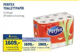 Metro PERFEX TOALETTPAPÍR ajánlat