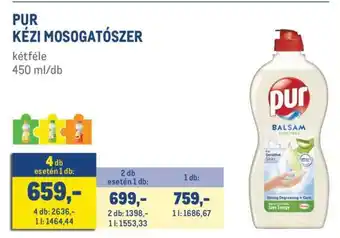 Metro Pur kézi mosogatószer ajánlat