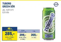Metro Tuborg Green sör ajánlat