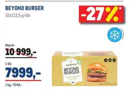 Metro BEYOND BURGER ajánlat