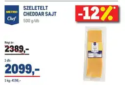 Metro METRO Chef SZELETELT CHEDDAR SAJT ajánlat