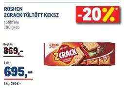 Metro ROSHEN 2CRACK TÖLTÖTT KEKSZ ajánlat
