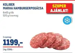 Metro KOLIBER MARHA HAMBURGERPOGÁCSA ajánlat