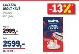 Metro LAVAZZA Őrölt kávé ajánlat