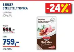 Metro BERGER SZELETELT SONKA ajánlat