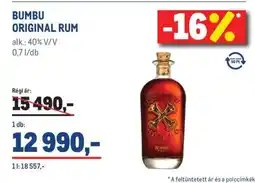 Metro Bumbu Original rum ajánlat