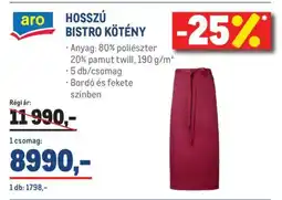 Metro aro HOSSZÚ BISTRO KÖTÉNY ajánlat