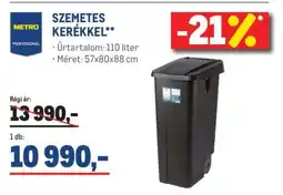 Metro METRO PROFESSIONAL SZEMETES KERÉKKEL ajánlat