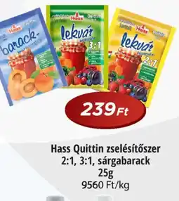 Real Hass Quittin zselésítőszer 2:1, 3:1, sárgabarack ajánlat
