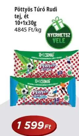 Real Pöttyös Túró Rudi tej, ét ajánlat