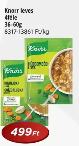 Real Knorr leves 4féle ajánlat