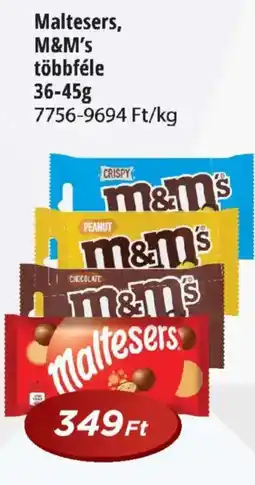 Real Maltesers, M&M's többféle ajánlat