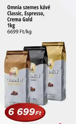 Real Omnia szemes kávé Classic, Espresso, Crema Gold ajánlat