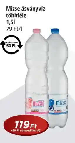 Real Mizse ásványvíz többféle ajánlat