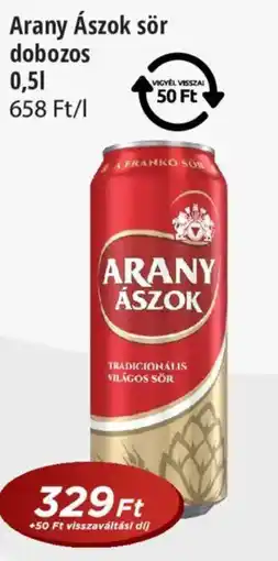 Real Arany Ászok sör dobozos ajánlat