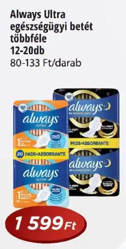 Real Always Ultra egészségügyi betét többféle ajánlat