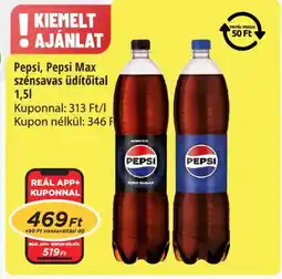 Real Pepsi, Pepsi Max szénsavas üdítőital ajánlat