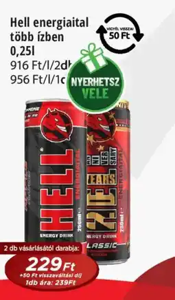 Real Hell energiaital több ízben ajánlat