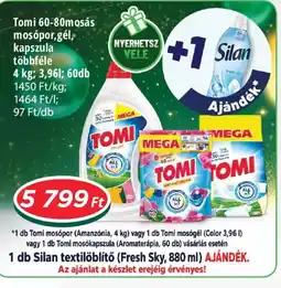 Real Tomi 60-80mosás mosópor,gél, kapszula többféle ajánlat