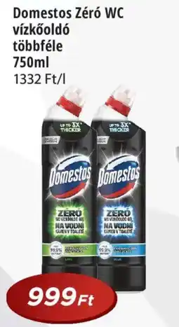 Real Domestos Zéró WC vízkőoldó többféle ajánlat