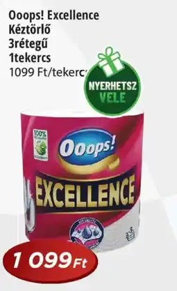 Real Ooops! Excellence Kéztörlő 3rétegű 1tekercs ajánlat