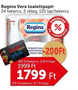 PRIVÁT Regina Vera toalettpapír ajánlat