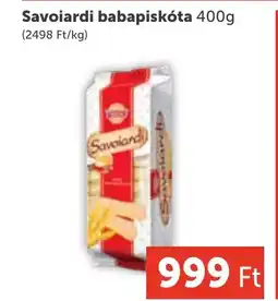 PRIVÁT Savoiardi babapiskóta ajánlat