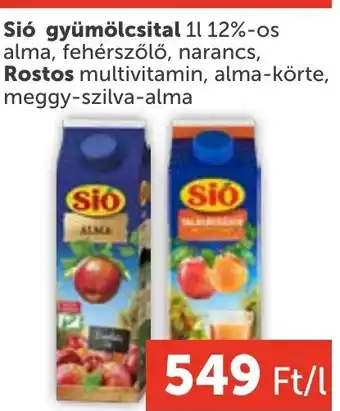 PRIVÁT Sió gyümölcsital ajánlat
