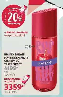 Rossmann BRUNO BANANI FORBIDDEN FRUIT CHERRY NŐI TESTPERMET ajánlat