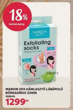 Rossmann MARION SPA HÁMLASZTÓ LÁBÁPOLÓ BŐRRADÍROS ZOKNI ajánlat