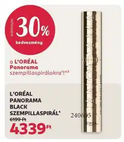 Rossmann L'ORÉAL PANORAMA BLACK SZEMPILLASPIRÁL ajánlat