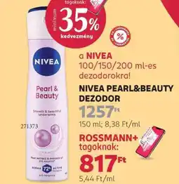 Rossmann NIVEA PEARL&BEAUTY DEZODOR ajánlat