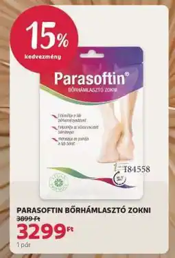 Rossmann PARASOFTIN BŐRHÁMLASZTÓ ZOKNI ajánlat