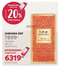 Rossmann JAWAHARA EDP ajánlat
