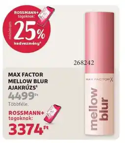 Rossmann MAX FACTOR MELLOW BLUR Ajakrúzs ajánlat