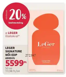 Rossmann LEGER SIGNATURE NŐI EDP ajánlat