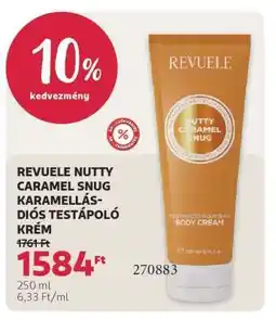 Rossmann REVUELE NUTTY CARAMEL SNUG KARAMELLÁS-DIÓS TESTÁPOLÓ KRÉM ajánlat