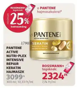 Rossmann PANTENE ACTIVE NUTRI-PLEX INTENSIVE REPAIR KERATIN HAJMASZK ajánlat