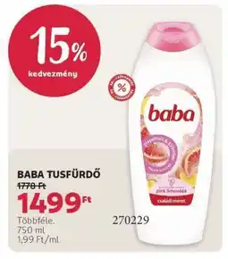Rossmann BABA Tusfürdő ajánlat