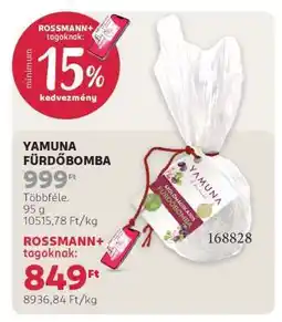 Rossmann Yamuna fürdőbomba ajánlat