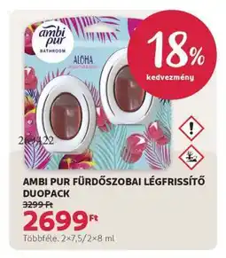 Rossmann AMBI PUR FÜRDŐSZOBAI LÉGFRISSÍTŐ DUOPACK ajánlat