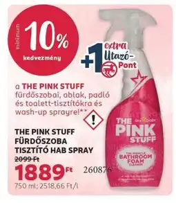 Rossmann THE PINK STUFF FÜRDŐSZOBA TISZTÍTÓ HAB SPRAY ajánlat