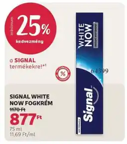 Rossmann SIGNAL WHITE NOW FOGKRÉM ajánlat