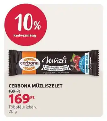 Rossmann CERBONA Müzliszelet ajánlat