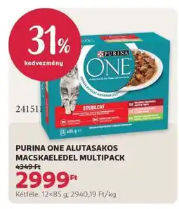 Rossmann Purina One alutasakos macskaeledel multipack ajánlat