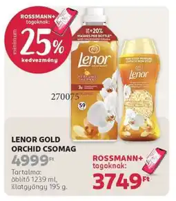 Rossmann LENOR GOLD ORCHID CSOMAG ajánlat