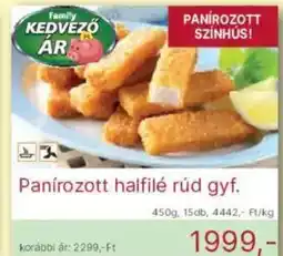 Family Frost Panírozott halfilé rúd gyf. ajánlat