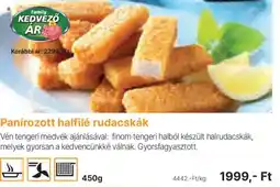 Family Frost Panírozott halfilé rudacskák ajánlat